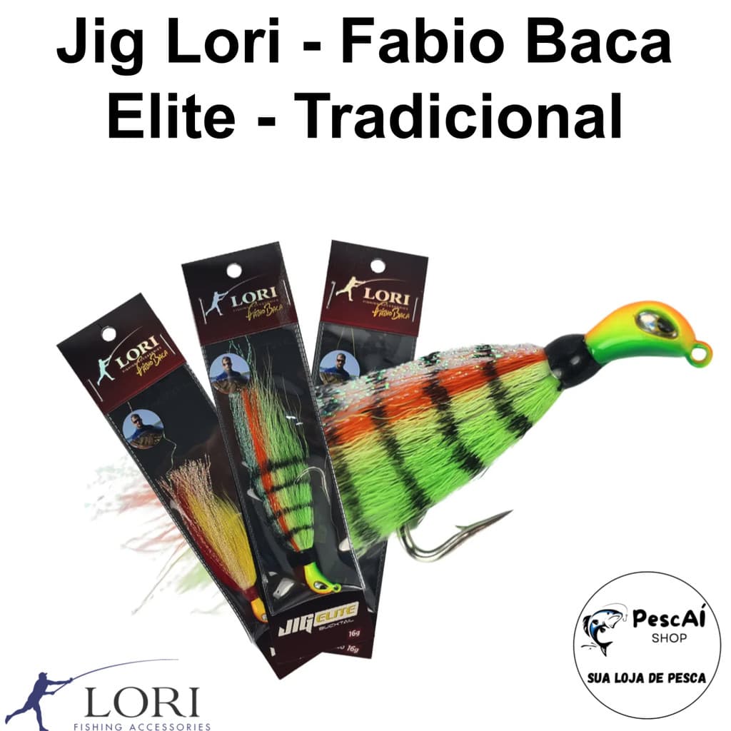 Isca Artificial - Lori Fishing - Jig - Fabio Baca Elite - Tradicional - Tamanho M - 12 g - Tucunaré