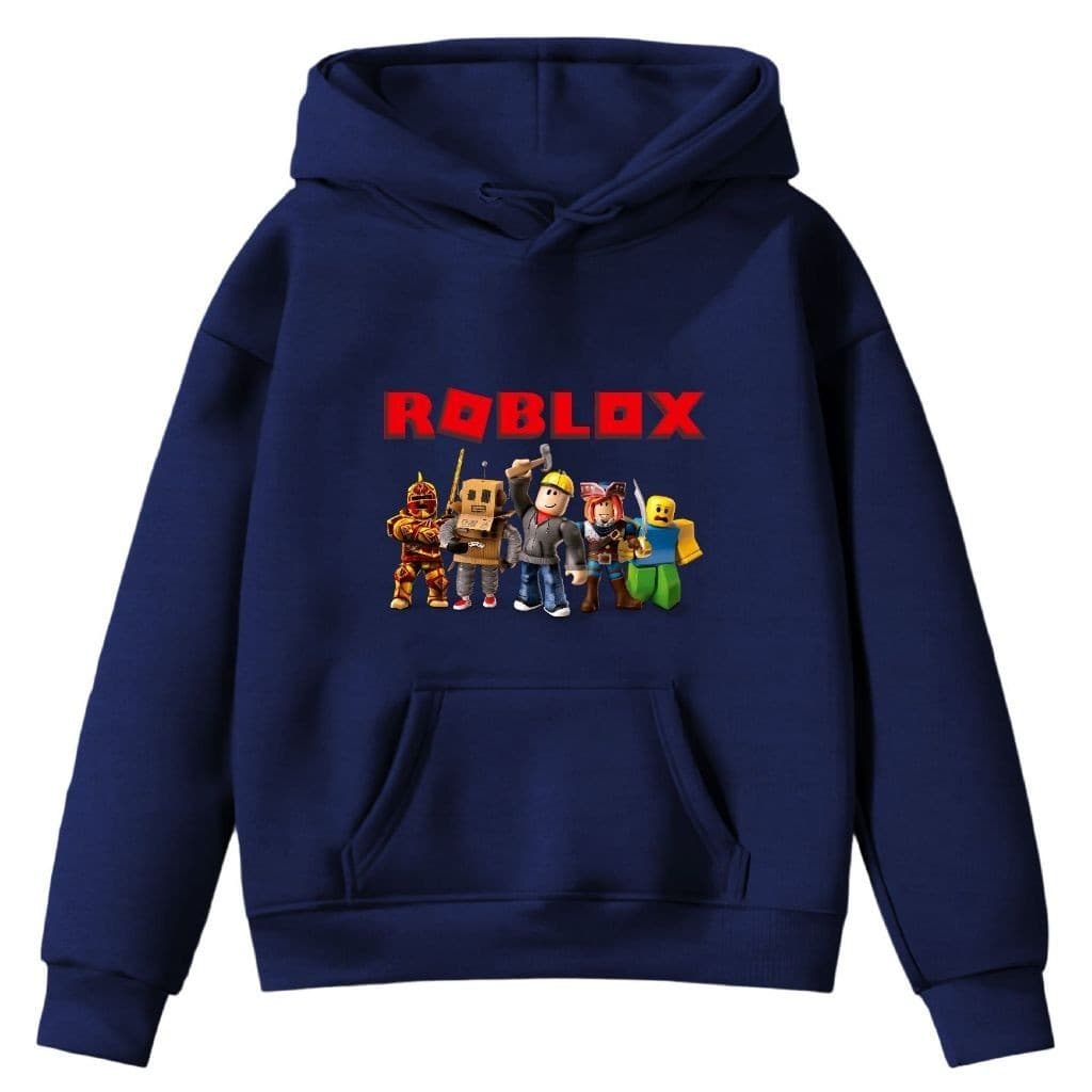 Moletom Infantil Kids Battle Royale Jogo Roblox Hoddie Bolso Canguru Com Capuz Alta Qualidade