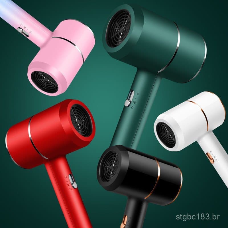 Secador de cabelo para uso doméstico e em dormitórios, secador elétrico com ar quente e frio, disponível para envio dire