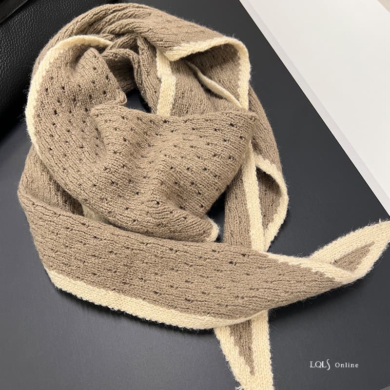 Literatura intelectual arte estilo japonês elegante malha outono inverno All-Match triângulo cachecol oco estilo fino fe
