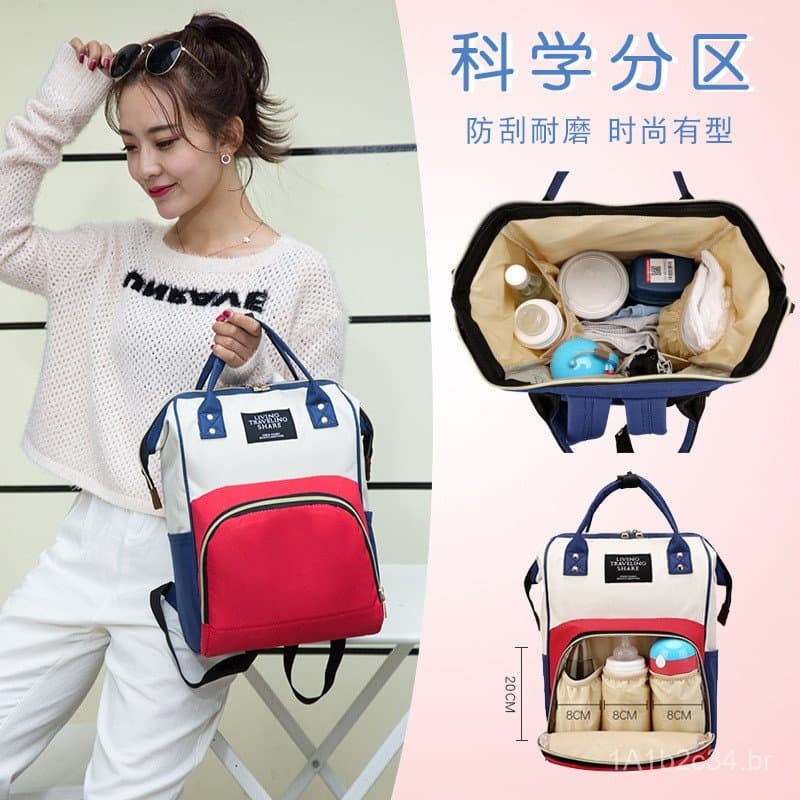 Bolsa multifuncional para mamães, em estoque do fabricante, mochila de maternidade de grande capacidade para futuras mam