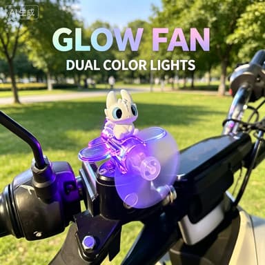 Figura Iluminada Movida A Vento Desdentado Ornamento De Carro Motocicleta Decoração De Veículo Elétrico Boneca Fofa De D