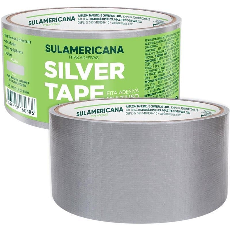 Fita de ALTA Resistência Silver Tape Prata 48MMX5M.