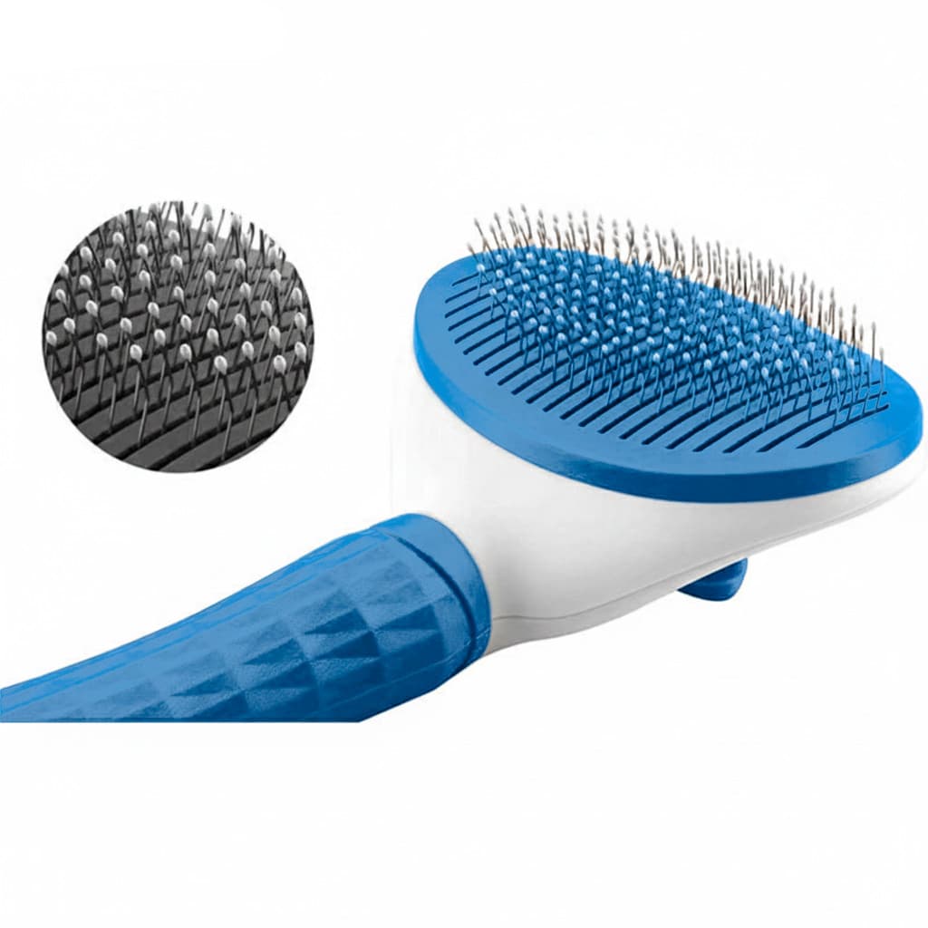 Escova Rasqueadeira Automática Plástico com Cerdas de Borracha Remove Pelos Fácil