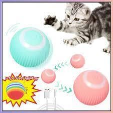 Gato Bola Brinquedo Elétrico Automático Rotação USB Recarga Brinquedos Interativos Interessante Gatinho Cão Acessórios