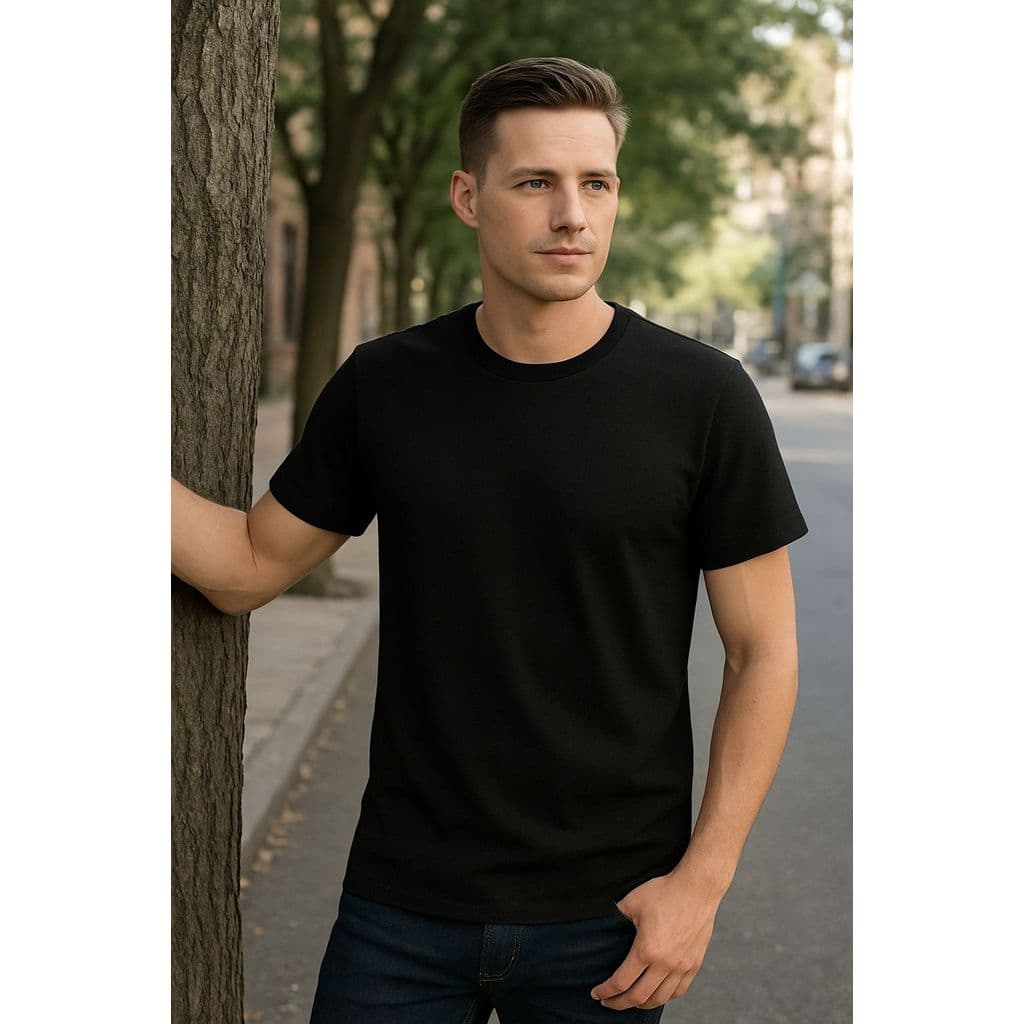 Camiseta Básica Algodão Masculina Feminina Confortável Casual  Academia e Dia a Dia