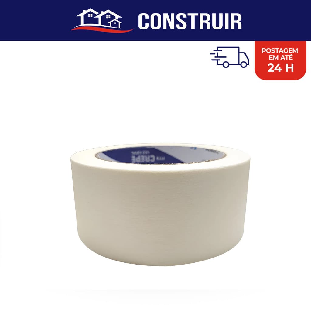 Fita Crepe Uso Geral Branca 18X50 24x50 48X50 Fita Para Pintura Fita Adesiva Fina Media Grossa