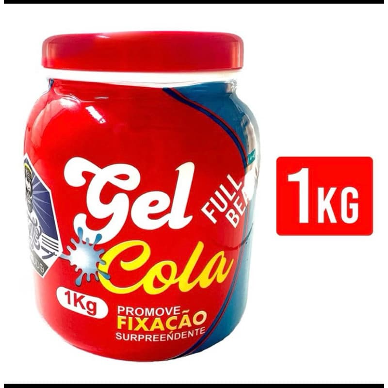 Gel Cola Para Cabelo Modelador e Fixador 1kg- Santo Barbudo.