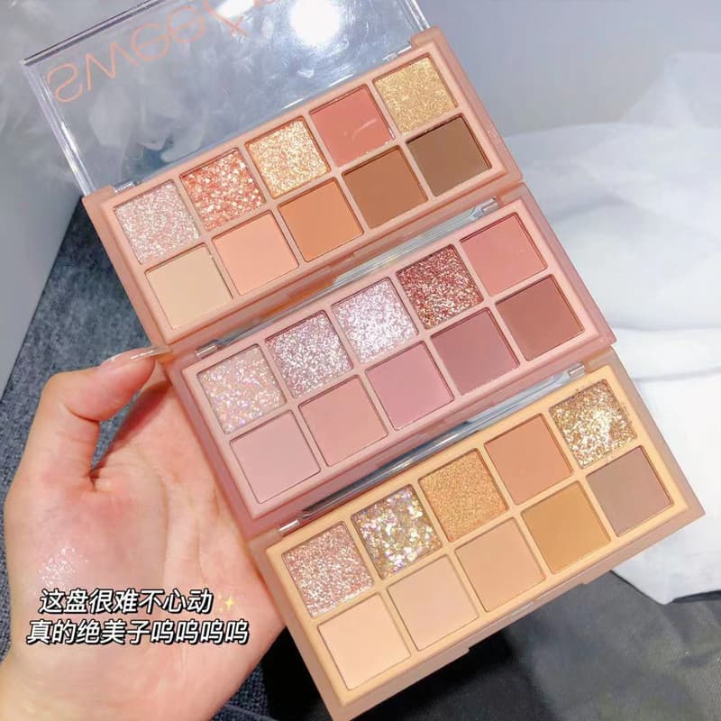 Paleta de sombras de verão ins Super quente fosco barato estilo estudante 2021 novo estilo cor terra pérola nicho marca