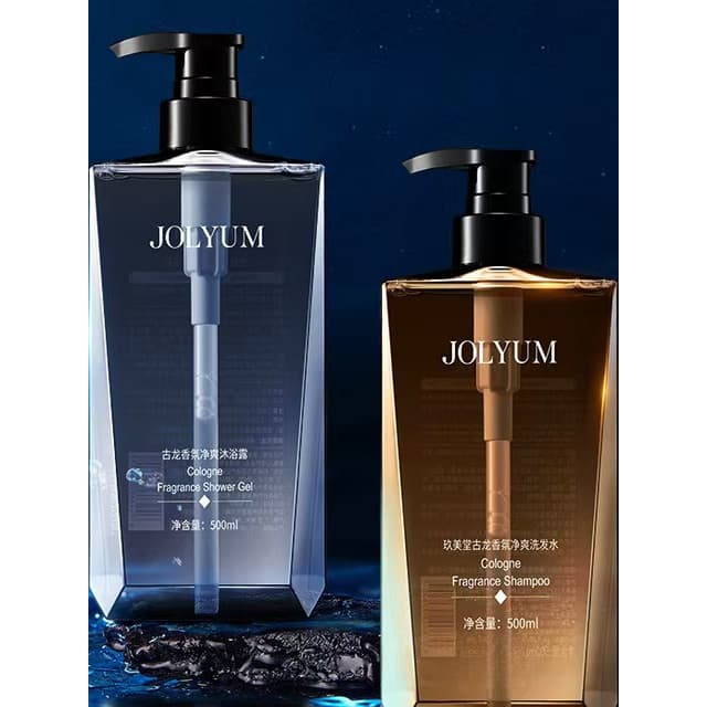 JOLLYUM Jiumeitang Colônia Fragrância Refrescante Shampoo Masculino Fofo Gel de Banho Leve Fragrância de Longa Duração