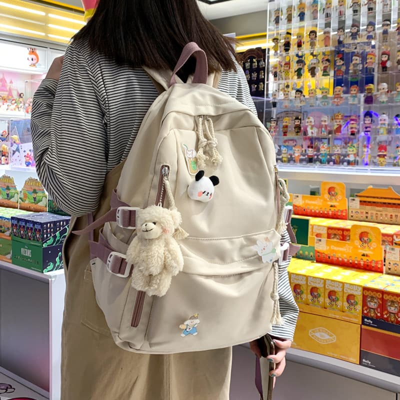 Mochila escolar feminina estudante universitário mochila japonesa 2025 novo estilo versão coreana grande capacidade estu