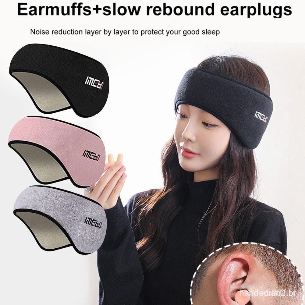 Máscara de Dormir com Redução de Ruído Conjunto de Protetores Auriculares com Redução de Ruído