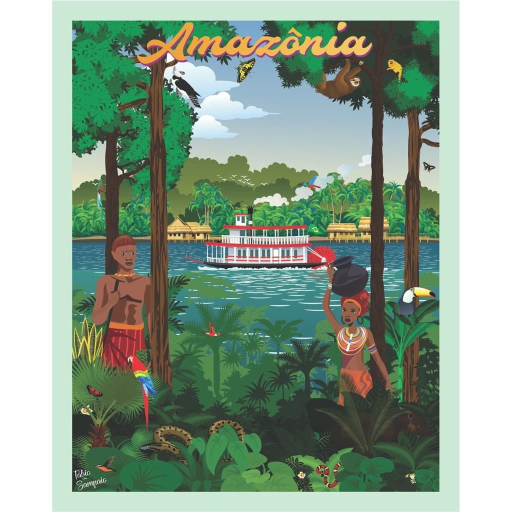 Quebra cabeça Amazônia 98 x 78cm - 1014 peças