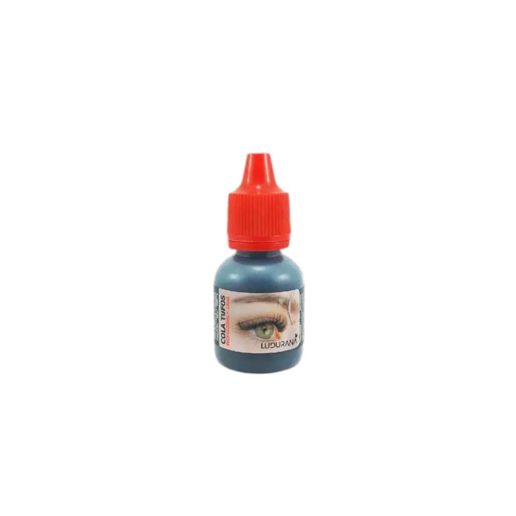 Cola de Cílios Tufos Ludurana Preta 10ml Secagem Rápida À Prova D’Água Hipoalergênica
