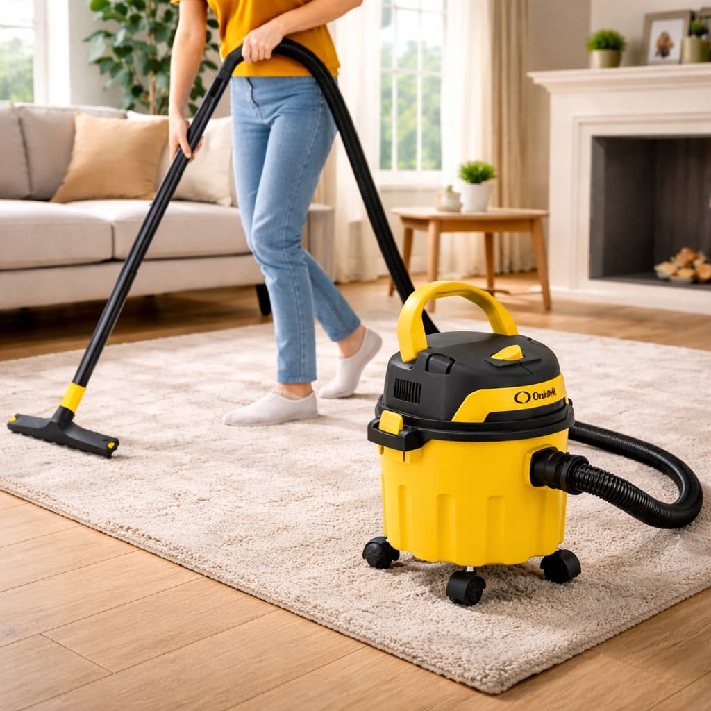 Aspirador de Pó e Água 1400W 10L 3 em 1 Soprador Extrator para Limpeza Doméstica Carro Oficina ON-LV306