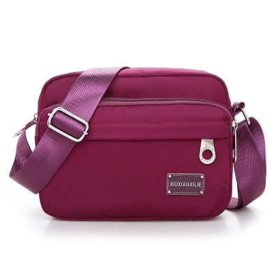 Bolsa feminina de tecido Oxford à prova d'água, bolsa Casual crossbody, simples, Nylon, ombro, crossbody, lona, carteira
