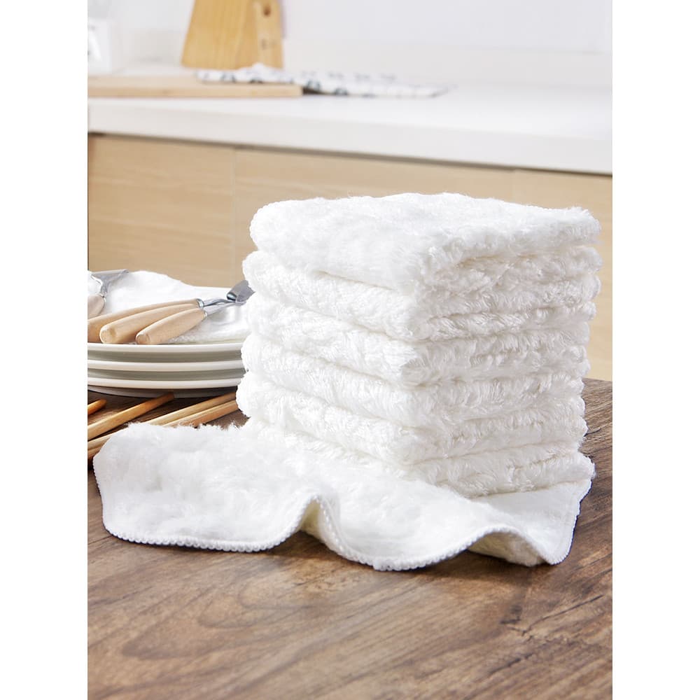 Toalha de prato de fibra de bambu cozinha dedicada toalha de pano absorvente de óleo pano de prato absorvente não é fáci