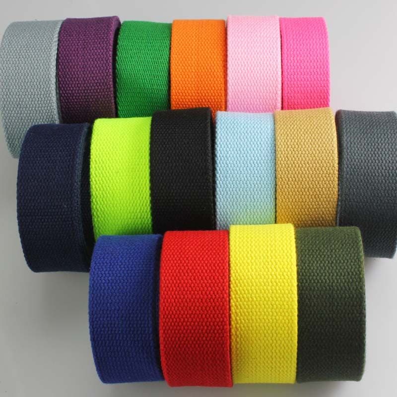 3.8cm lona algodão webbing mochila cinta diy retalhos alça de bagagem alça de mão cinto de algodão engrossado webbing
