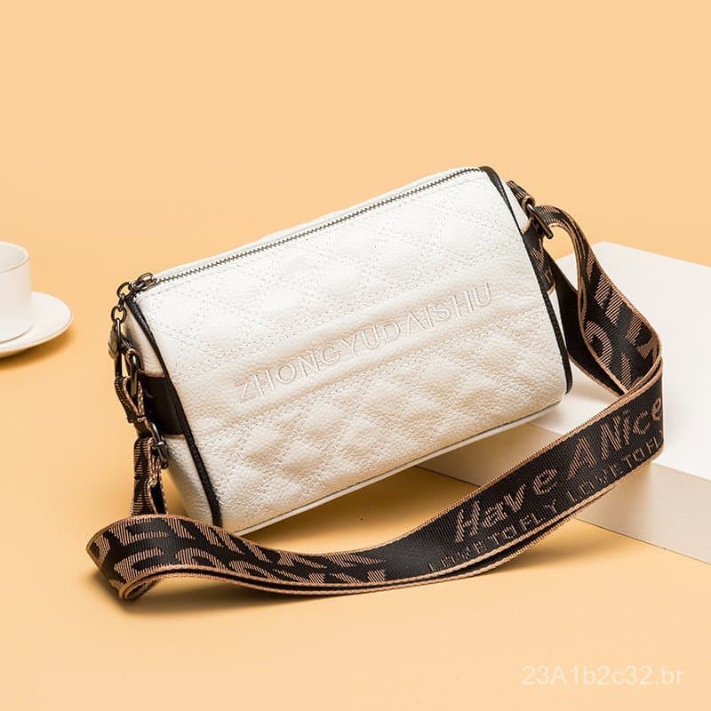 Bolsa feminina pequena, nova tendência de 2022, bolsa transversal moderna, bolsa de ombro de couro macio, bolsa almofada