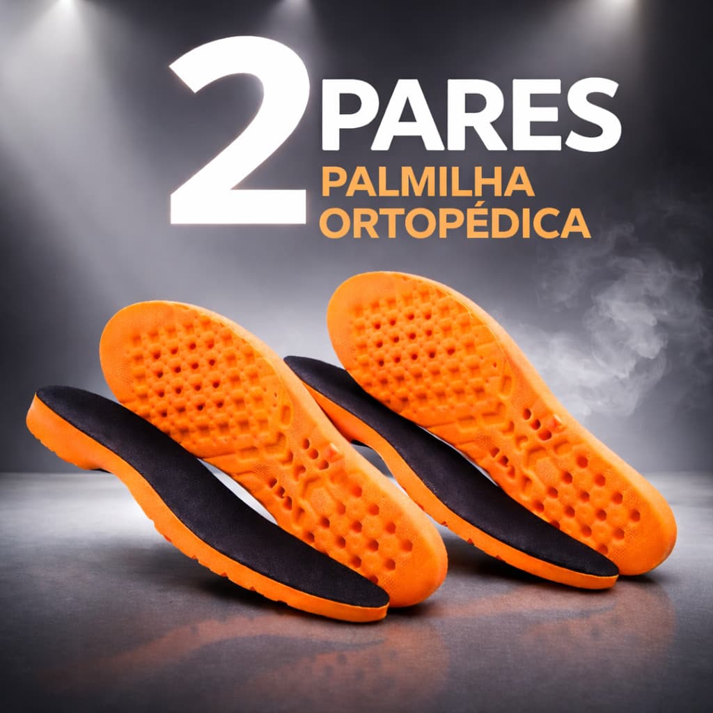 KIT 2 PARES PALMILHA ORTOPÉDICA EM GEL ANATÔMICA PARA ESPORÃO E DORES NOS PÉS ESSENCIAL