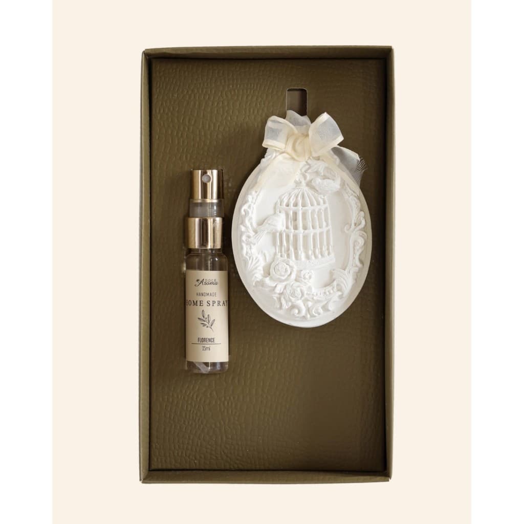 PINGENTE GESSO AROMATICO PERFUMADO (GAIOLA) AROMATIZADOR DE AMBIENTE - DOCE AROMA