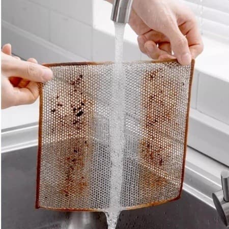 1 Pano Limpeza Aço Cozinha Fogão Louça  Reutilizável Pano Unidade Pronta Entrega