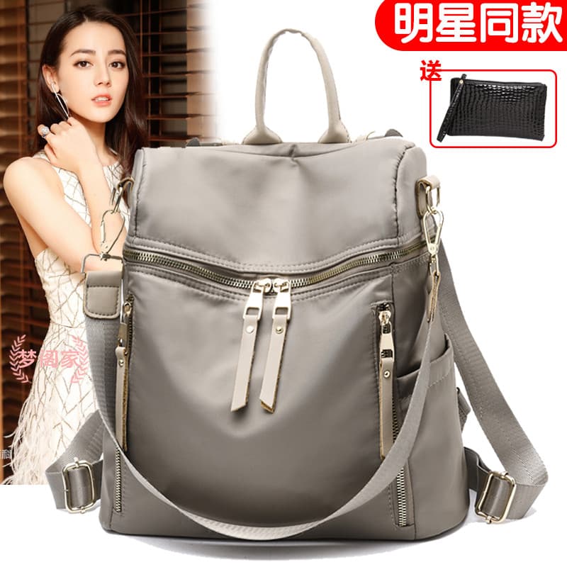 Oxford pano mochila de um ombro feminina versão coreana moda All-Match único saco feminino de dupla utilização Scho