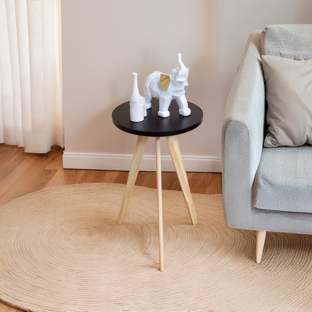 Mesa Lateral 50cm – Estilo Moderno em Madeira Maciça