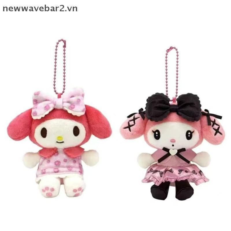 Chaveiro De Brinquedo De Pelúcia Sanrio Lolita Series Cartoon Hello Kitty Boneca Macia Pingente Carro Mochila Bolsa Deco