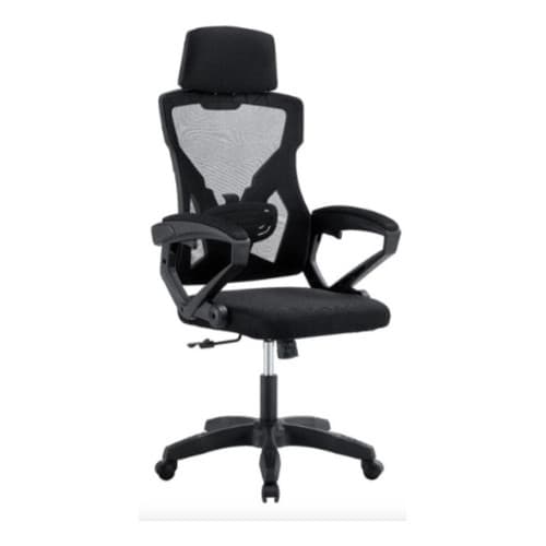 Cadeira Ideal Presidente Executiva Gamer Preta Preto Tela Mesh