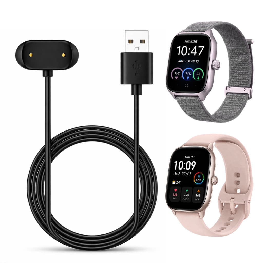 Carregador USB para Relógio Xiaomi Amazfit GTS + GTR + GTR Pro Linha 3 e 4