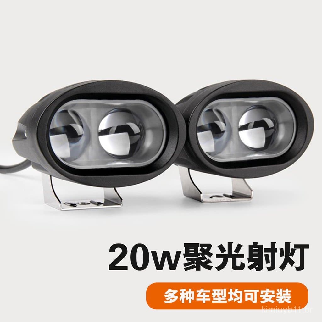 Luz de trabalho oval de 3 polegadas e 20W, luz de teto para veículos off-road, luz de trabalho LED para empilhadeiras, l