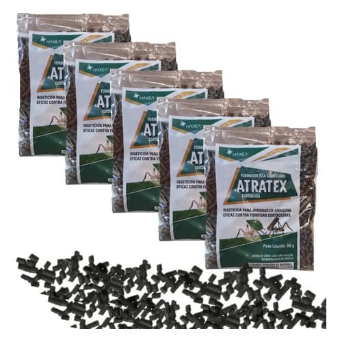 Isca Granulada 50 Gr Mata Formigas Atratex Kit 5 X 50 Gr