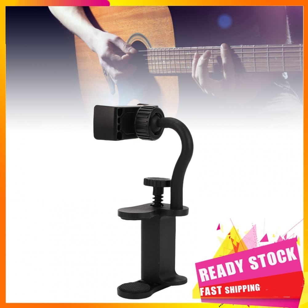 Gfgfgfgg Suporte de telefone para guitarra ajustável Yechiry Braçadeira telescópica de montagem no cabeçote para