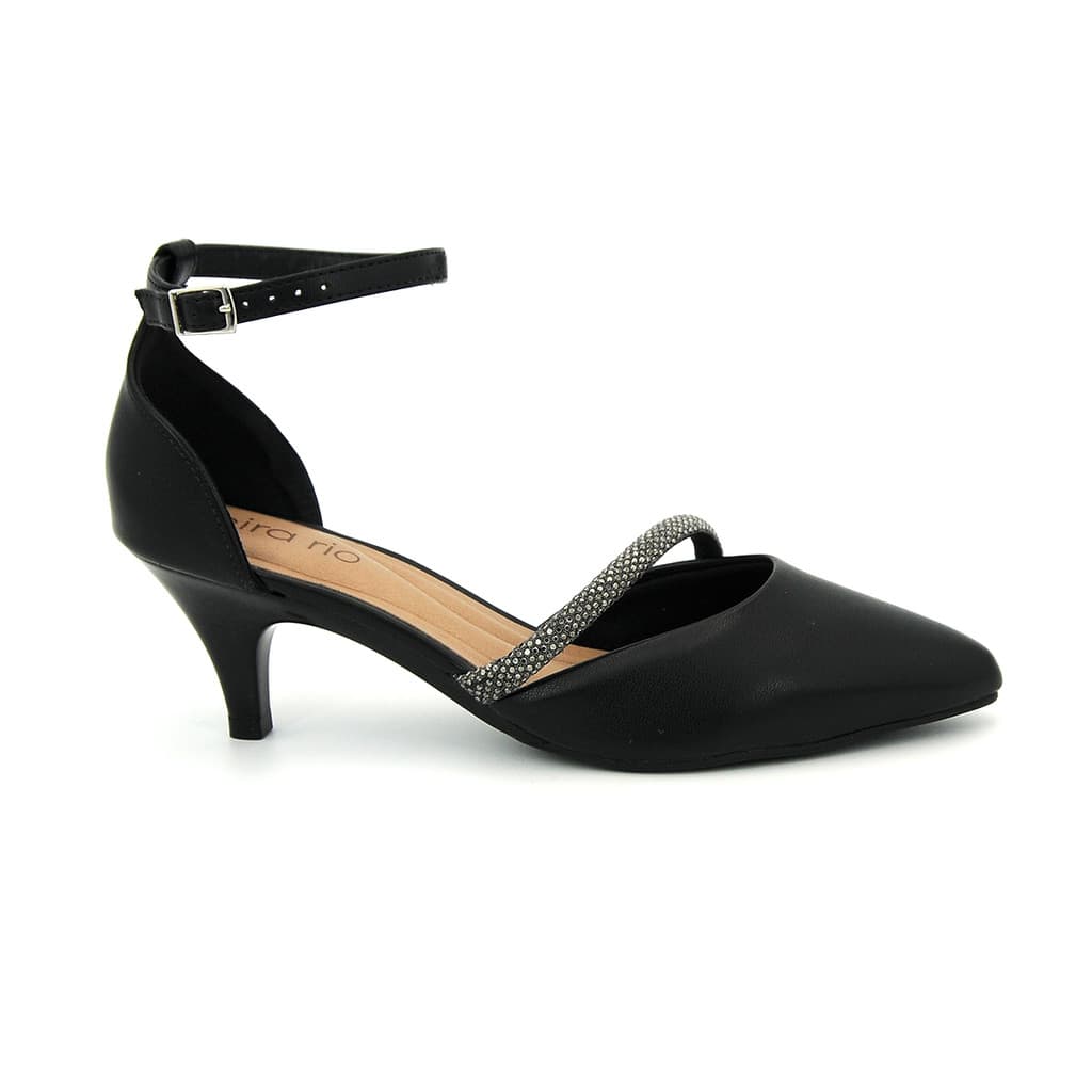 Sapato Original Beira Rio 4076.1322 Scarpin Salto Baixo Bico Fino Feminino