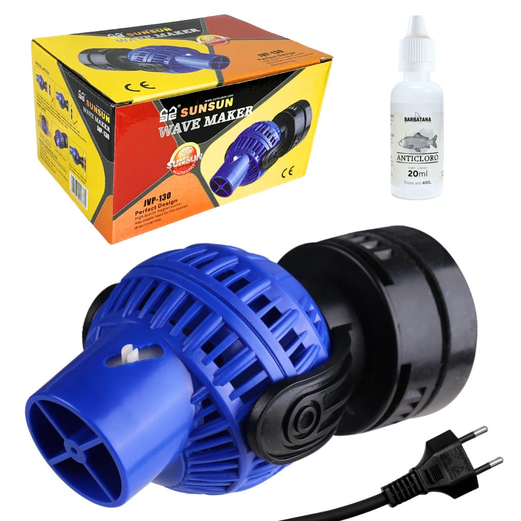 Bomba de Circulação Sunsun JVP-130 4000L/h 110V Wavemaker + Anticloro Grátis