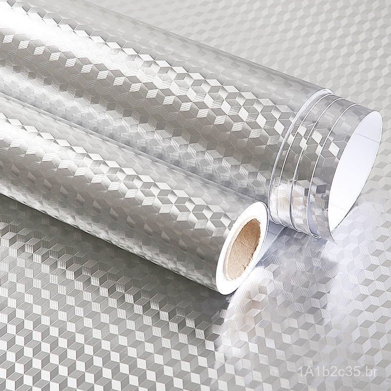 Adesivos à prova de óleo para cozinha, adesivos de parede resistentes a altas temperaturas, papel de parede à prova d'ág