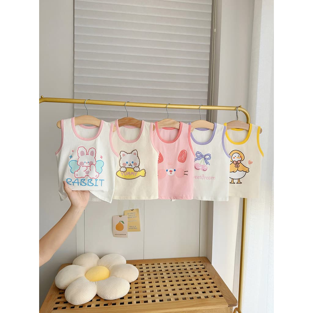 Meninas bebê verão colete bebê meninos puro algodão sem mangas topo recém-nascido 0-5 anos de idade estilo fino estiling