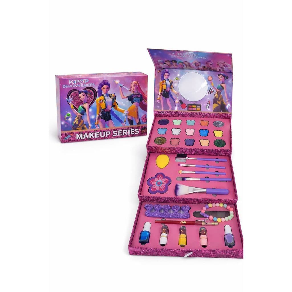 Kit Maquiagem Infantil Juvenil Menina Completo K-pop Com Esmaltes Batons Acessórios Envio Imediato