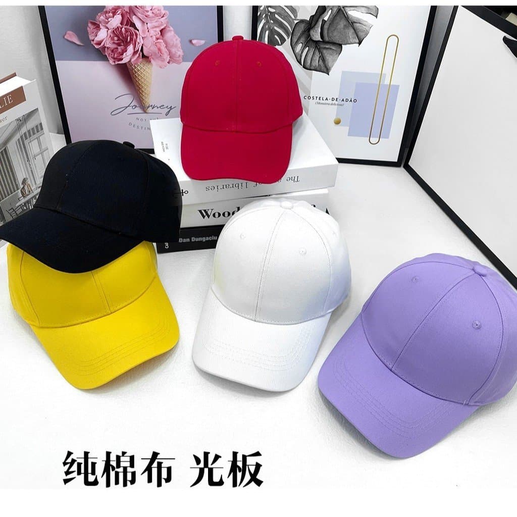 Boné feminino, estilo coreano, casual, com letras bordadas, boné de beisebol, chapéu de sol de verão, boné simples para