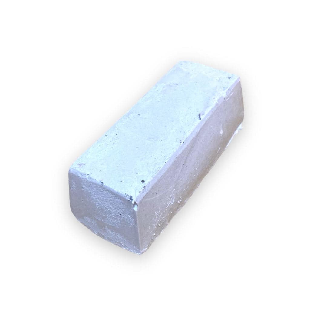 Massa Abrasiva Branca Pequena Pedra/Barra - Polimento Brilho Inox Alumínio Plastico Acrílico Baú Tanque
