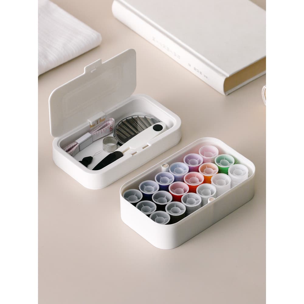 MUJI genuíno pequeno estilo japonês caixa de costura doméstico High-End multifuncional portátil estudante prático costur