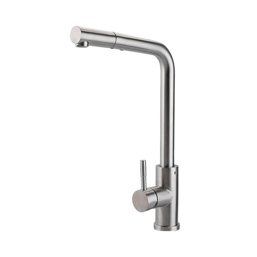Torneira Para Cozinha Gourmet Misturador Monocomando Extensível Aço Inox 304 Gurupi Pingoo - Prata Escovado