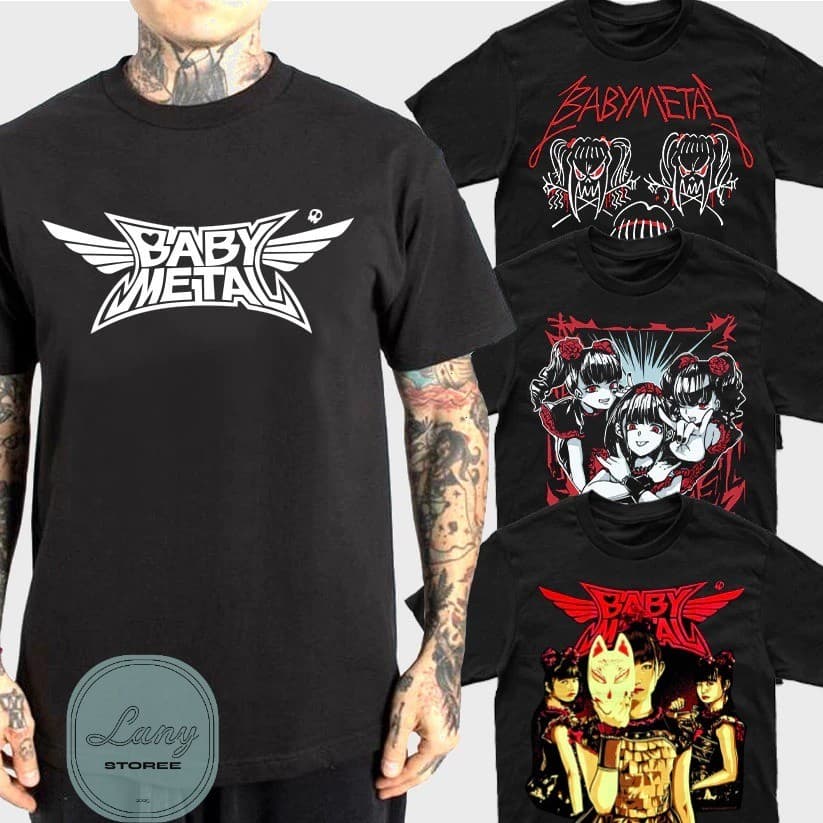 Camiseta Básica Rock Babymetal Camisa 100% Algodão Streetwear Temos Plus Size