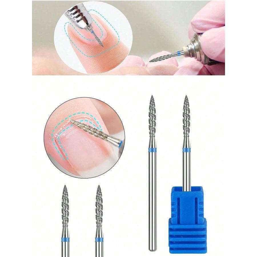 Brocas Elétricas Para Unhas , Cabeça De Moagem Em Espiral Remoção De Pele Morta , Corte De Cutícula E