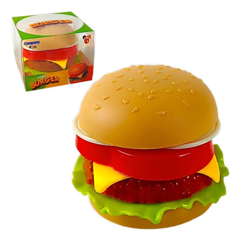 Mini Burguer De Montar  Brinquedo