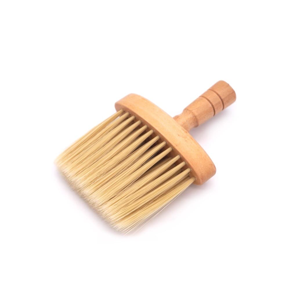 Espanador Vassoura Em Madeira para Barbearia Barbeiro Remover Resto de Pelos de Cabelo