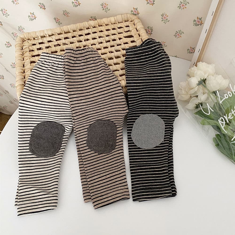 Versão coreana calças de bebê primavera outono estilo masculino feminino bebê listrado calças casuais ao ar livre Wear 0