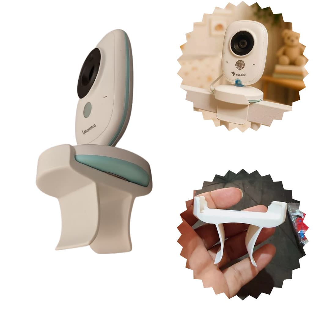 Suporte Babá Eletrônica para Berço Ajustável Universal Flexível Alta Resistência