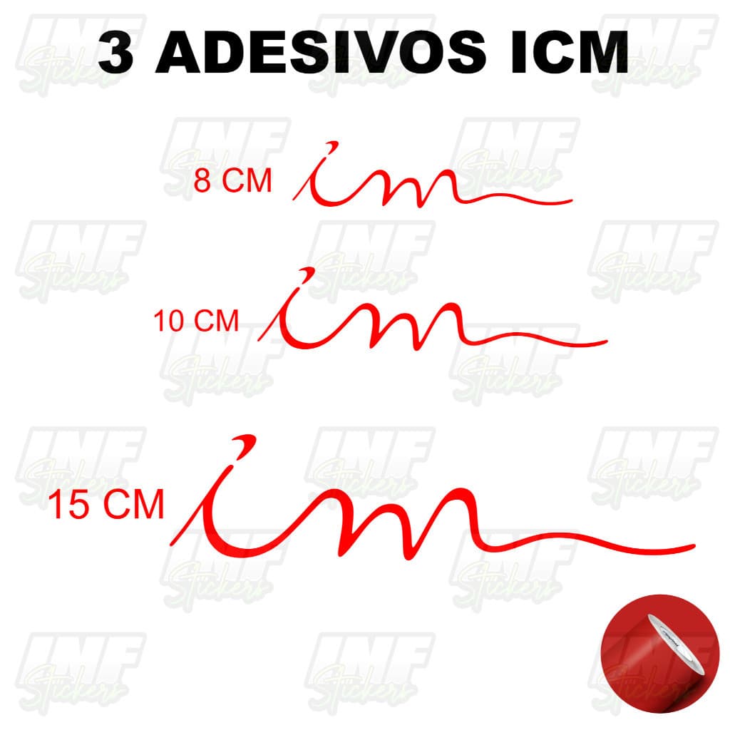 Adesivo para carro moto bicicleta icm Igreja Cristã Maranata adesivo icm 3 Adesivos Religioso.